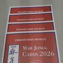 Mahjong Cards 2026, Large Print Easy to Read, Waterproof Tear-Resistant Mah Jongg Guide Cards, Easy-to-Read & Understanding for Mahjong Fans