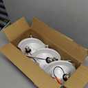 6 Pack 5/6 Inch 5CCT LED Recessed Light Retrofit, 2700K/3000K/4000K/5000K/6500K Selectable, Dimmable Can Lights with Baffle Trim, 12W=150W, High Brightness 1000LM, IC & Wet Rated, ETL & FCC Certified