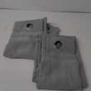 ChrisDowa Blackout Curtains 48 inches Long for Bedroom - 2 Panels Set Grommet Thermal Insulated Room Darkening Curtains for Living Room (Light Grey, 42 x 48 Inch)