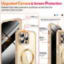 [CD Loop+Privacy Screen Protector]Magnetic Case for iPhone 14 Pro Max, [Military Grade Protection] Anti-peep Privacy Screen Double Sided 9H Glass Compatible with MagSafe Case for iPhone 14 Pro Max