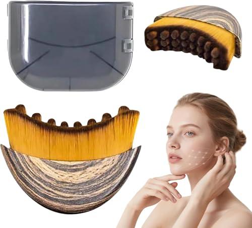 Lymphatic Contour Face Brush,Dry Lymphatic Drainage Massager, Anti-Puffiness & Detox & Lift, Ergonomically Designed to Fit The Skin Precisely