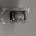 Dog Collar Buckle, Fastener Stainless Steel Buckle for Small Medium Large Dogs Collar Steel Chrome Plated (L:3.5-4.0mm, Black)