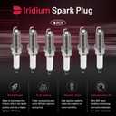 BDFHYK 6240 Iridium Spark Plugs Compatible with INFINITI for Nissan FX35 FX45 G35 I35 M35 M45 Q45 QX4 QX56 350Z Altima Armada Frontier Maxima Murano Quest TITAN Xterra PLFR5A-11 Set of 6