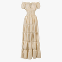 Renaissance Costume Women Medieval Chemise Dress Peasant Tops Irish Under Dress S Beige