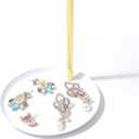 Necklace Holder, Rotating Necklace Display for Vendors, Metal Jewelry Display Stand, Hanging Pandent Chain Tower Rack with 8 Hooks