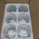 NETANY 6-pack 16oz Glass jars with Airtight Lids, Overnight Oats Containers with Lids, Wide mouth Mason Salad jars, Glass Food Storage Containers for Snacks Yogurt Spice Sugar-White