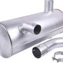 FridayParts Muffler 287-0206 2870206 | Compatible for Caterpillar CAT Engine 3046 Excavator 318B 318BL 318BLN 315C 315CL