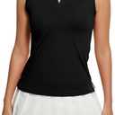 MathCat Women's Sleeveless Golf Shirts UPF 50+ Quickly Dry Tennis Polo Lightweight Sports Athletic Tank Tops XS-XL (S)