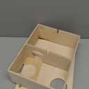 Niteangel Birch Chamber-Maze Hamster Hideout - Small Pets Woodland House Habitats Decor for Hamster Mice Gerbils Mouse, Rectangular 3-Chamber Hideout