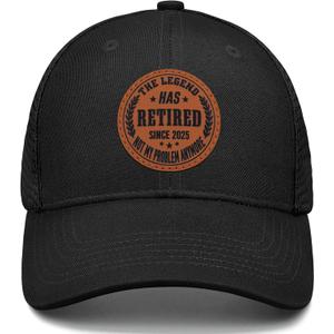 Funny Retirement Gifts for Men 2025, Mens Retirement Gifts, Retired Hat Personalized Best Retired Ideas Gifts (One Size, Black-c)