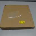 zyzamay 12 Inch Modern Black Indoor/Outdoor Wall Clock with LCD Display Thermometer & Week & Date, Silent Accurate Timekeeping, Large White Numbers in Black Dial