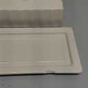 Martha Stewart Broadbrook Stoneware Butter Dish with Lid, Rectangular Covered Butter Keeper, 8.1 x 4.4 x 3 Inches, Classic Cream Glaze, Dishwasher Safe Ceramic Storage for Counter or Table