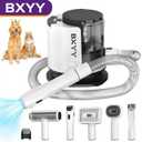 BXYY Dog Grooming Kit & 5 in 1 Pet Vacuum with 99% Suction, 1.5L Dust Cup, Shedding Brush, Electric Clipper & Hair Remover Roller for Dogs & Cats