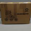 Adults Roller Blades for Women & Men, Inline Skates High Professional Roller Blade for Teens, Fitness & Recreation Racing Skates, Black & Gray, Size 6.5-10.5