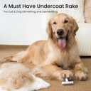 aumuca Undercoat Rake for Dogs & Cats Deshedder & Grooming Brush Dog Brush & Cat Brush for Long or Short Hair Dematting Comb for Matted Fur, Kitten, Puppy, Rabbit, Horse