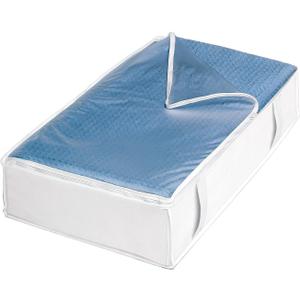 Whitmor Zippered Underbed Bag, One Color, One Size (5003-1144) (18 L x 30 W x 6 H inches, White)