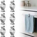 6 Pack Towel Clips for Kitchen, Stainless Steel Towel Holder Clips