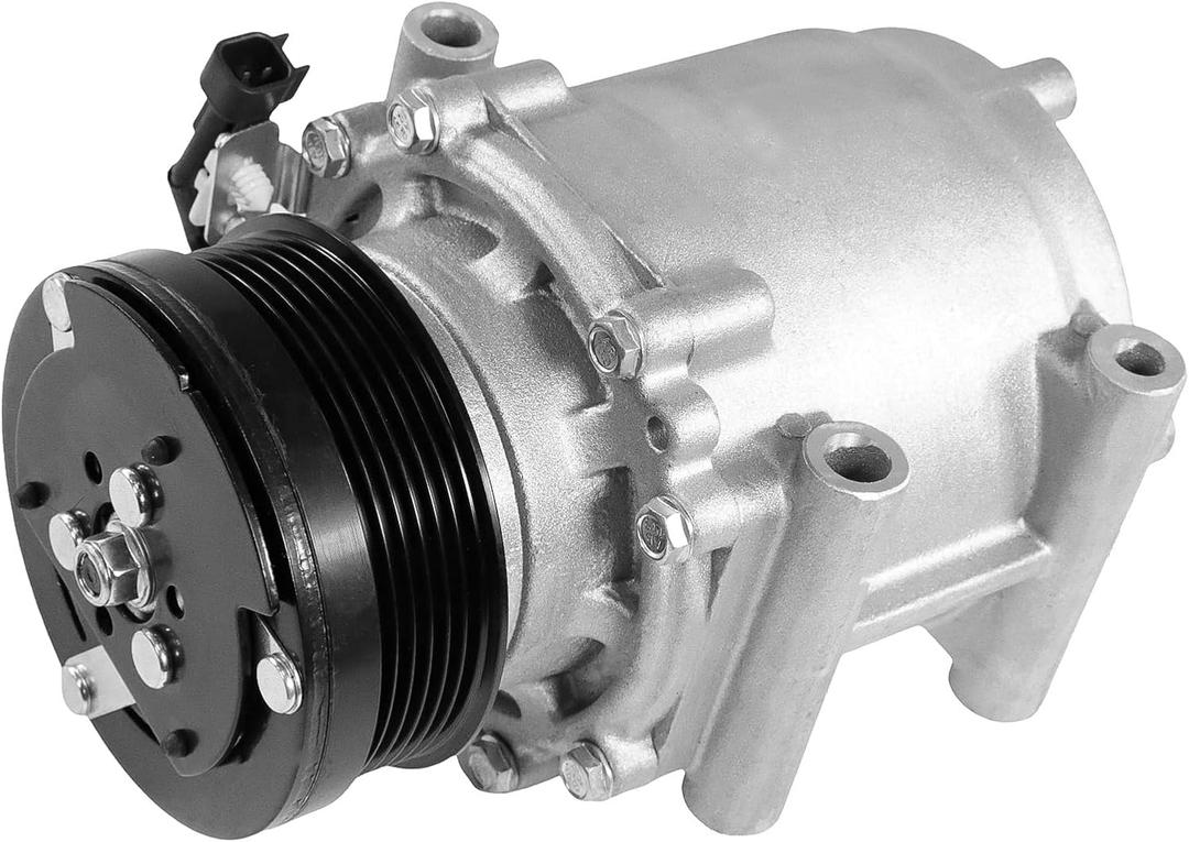 AC Compressor Fit for for 2003-2004 Expedition 4.6L, 2003-2006 Expedition 5.4L, 2003-2006 Navigator 5.4L, Air Condition Compressor with Clutch Replace for 5W1Z19V703AA, 6511483, YCC168