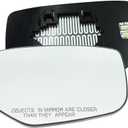 Passenger Right Side Heated Mirror Glass Compatible withHonda Accord 2008-2012