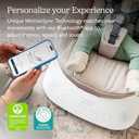UPPAbaby Mamaroo Smart Swing Customizable Soothing Modes with MotionSync Technology Infant Recline + Bluetooth Enabled Included Newborn Insert Jake (Charcoal Mlange)