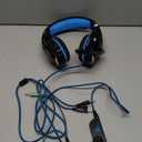 BENGOO G9000 Stereo Gaming Headset for PS4 PC Xbox One PS5 Controller, Noise Cancelling Over Ear Headphones with Mic, LED Light, 7.1 Surround Sound, Soft Memory Earmuffs for Nintendo Xbox Series X|S (Blue)