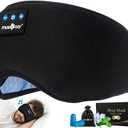 MUSICOZY Sleep Headphones Bluetooth 5.4 Headband Sleeping Eye Mask for Mom Women Men Wireless Music Earbuds Earphones for Side Sleepers Built-in HD Speakers Cool Gadgets Unique Gifts