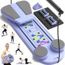 Pilates Board, Foldable Pilates Reformer Sets with Timer, Multifunctional Abdominal Pilates Board for Home Workout Equipment, Portable Ab Board Trainer Pilates Exercise Machine, Pilates Board for Women