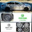 16 inch Hubcaps Compatible for 2013-2018 Nissan Altima Sedan - (Set of 4) Wheel Covers 16in Hub Cap Cover fit for 13-18 Altima Sedan- Black Snap On Hubcap Accessories for 16 inch Wheels