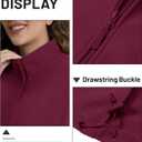 TACVASEN Women's Soft Fleece Jacket Lightweight Full Zip Sweatshirts Coat Casual Winter Warm Sweaters with Pockets (Red, S)
