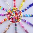 Large Hole Beads for Jewelry Making 120pcs 14mm Large Hole Murano Beads for Pens European lampwork Beads for Beadable Pens Spacer Beads Bulk for Crafts Garden Stakes White Mix