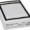 C-Line Stitched Shop Ticket Holders, Both Sides Clear, 4 x 6 Inches, 25 per Box (46046)