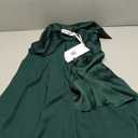 GRACE KARIN Women's Satin Silk Blouses Wrap V Neck Shirts Long Sleeve Elegant Tie Waist Office Formal Work Tunic Pullover Tops,  XL