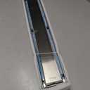 Linear Shower Drain 40" Brushed 304 Stainless Steel | Fast Drainage | Tile Inserted | Stainless Floor Drain Grate | Hair Strainer | Drain Key | The Upgrade for Your Bathroom