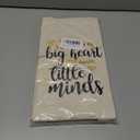 CARAKNOTS Teacher Bag Teachers Gifts for Women Valentines Day Appreciation Week Birthday Thank you Graduation End of Year Christmas Retirement Canvas Tote Bag with Pocket 2 Pcs