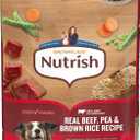 Nutrish Rachael Ray Adult Dry Dog Food Real Beef, Pea & Brown Rice Recipe, 40 lb. Bag (EXP 10/31/27)