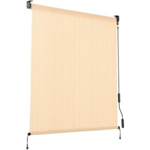 Aoodor Patio Roller Shade 5 x 8 ft HDPE Fabric