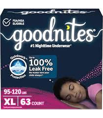 Goodnites Boys' Nighttime Bedwetting Underwear, Size Extra Large (95-120 lbs), 28 Ct (2 Packs of 14)