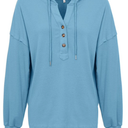 Hoodie Women's Oversized Star Sweatshirts 2025 Fall Fashion Long Sleeve Crewneck Drop Shoulder Vintage Graphic Crop Tops, SIZE M ( BLUE )
