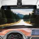 Upgraded SUV Sun Visor Extender + Siding,Easy to Install, Universal UV400 Anti-Glare Design, Effectively Resists Glare, UV Rays, and Snow Blindness, Ensuring Driving Safety,Clip On