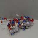 2 Pack 100 LED Red White and Blue Lights - 33 FT 4th of July Patriotic Lights With 8 Modes & Remote - Battery Operated Timer for Memorial Day Independence Day Decorations