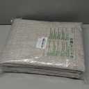 NICETOWN 100% Blackout Linen Curtains 90" Long for Bedroom, Thermal Insulated Living Room Curtains with Liner, Farmhouse Style Linen Blend Window Draperies for Dining Room (2 Panels, 52" W, Natural)