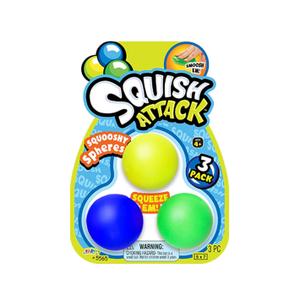 JA-RU Squishy Dough Balls Fidget Toy (3 Balls) Slow Rising Stress Ball. Mini Mochi Squishy Toys for Kids. Squeeze Balls for Hand Therapy Anger Management Toys