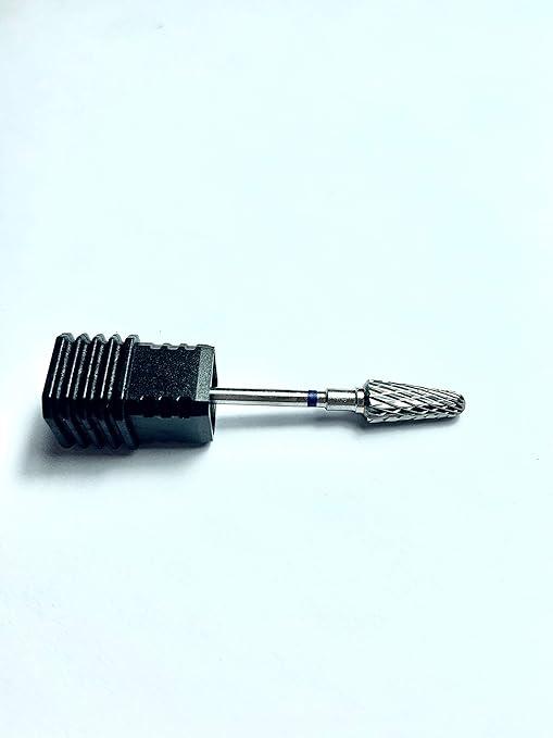 STALEKS PRO Expert Carbide Nail Drill Bit (Frustum, Blue, 6mm Head / 14mm WP) – Medium Hardness for Artificial Nail Correction & Skin Processing in Hardware Manicure/Pedicure