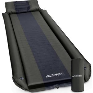 IFORREST Camping Pad with Armrest & Pillow - Self-InflatingAir Mattress, Rollover Protection, Ultra-Comfortable Mat, Lightweight for Tent, Cot, Backpacking(L/XL), Full XL