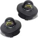 LED License Plate Light LED Tag Light Lamp Assembly Fit for Ford F150 F250 F350 Ranger Explorer Bronco Excursion Expedition, 6500K Black, 2PCS (6000K White)