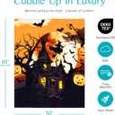 Joiedomi Halloween Blanket Soft Flannel Fleece Throw Blanket Halloween Witch Decoration for Party Sofa Bed Living Room 50"x60"