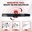 New Upgrade Large Size Lawn Mower Blade Sharpener & Balancer, 15-45 Adjustable Frame with Ball Bearing Manufacture Handle and High Precision Magnetic Blade Balancer for Many Types of Blade
