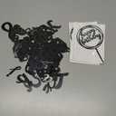 68 Pcs Acrylic Alphabet Number Cake Topper 0-9 Number and A-z Letters Personalized Cake Picks Decor DIY Name Cupcake Toppers Christmas Wedding Baby Shower Party(Black)