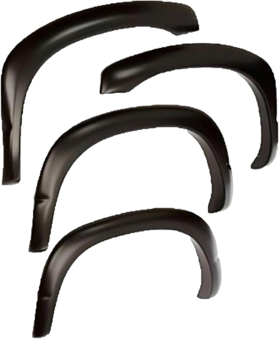 Bushwacker OE Style Factory Front & Rear Fender Flares | 4-Piece Set, Black, Smooth Finish | 40985-02 | Fits 2015-2020 Chevrolet Colorado