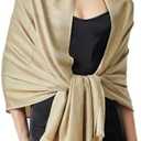 Sparkling Metallic Pashmina Shawl Wraps Scarf for Evening Party Bridal Wedding Formal Dresses